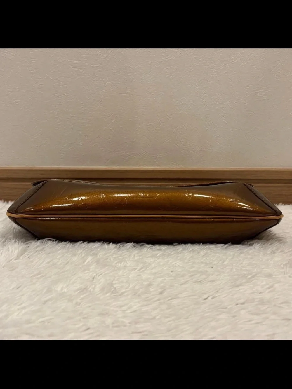 Louis Vuitton Brown Monogram Vernis Flap Clutch